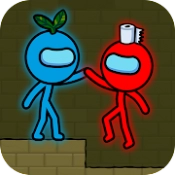 Red and Blue Stickman : Animation Parkour‏ APK